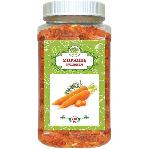 ORGANIC FOOD Морковь сушёная. 230 гр