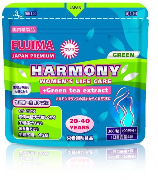 FUJIMA HARMONY GREEN Витаминный комплекс для женщин от 20 до 40 лет, 360 капсул на 90 дней
