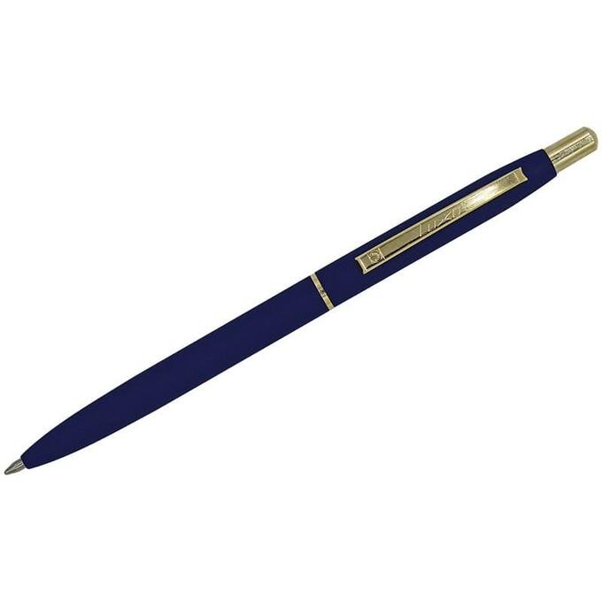 Ручка шариковая Luxor &quot;Sterling&quot; синяя, 1,0мм, корпус синий/золото, кнопочный механизм