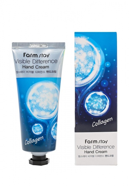 Farm Stay  Крем для рук FARMSTAY VISIBLE DIFFERENCE HAND CREAM COLLAGEN