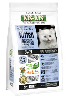 KiS - KiS Сухой корм для котят всех пород и беременных кошек. 500 гр