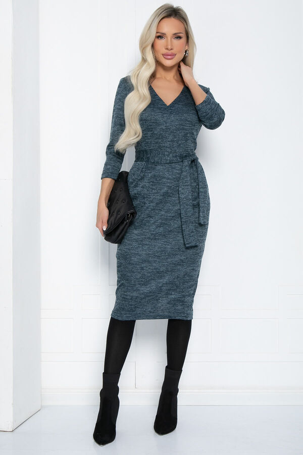 LT Collection Платье Безупречный силуэт (синее) П12508-10