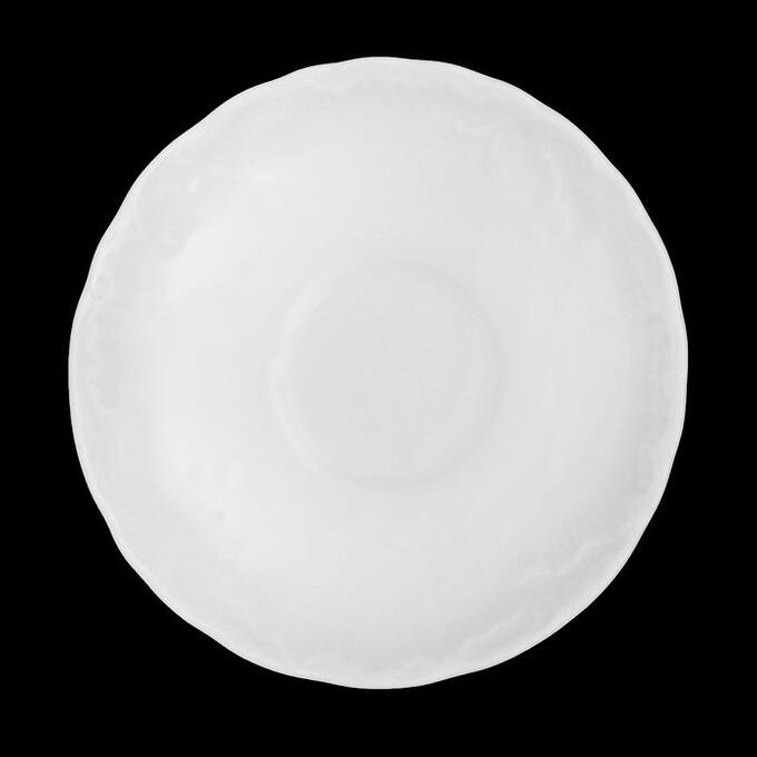 Блюдце «Rococo», d=12,5 см, цвет белый