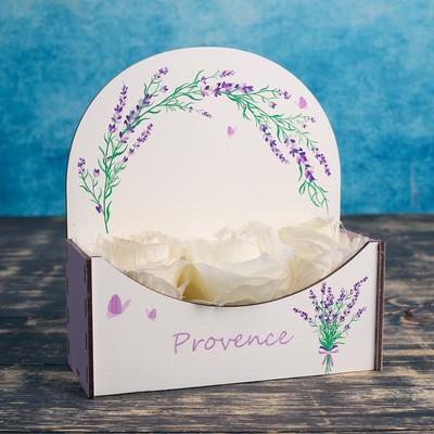 Кашпо деревянное Конверт Арка &quot;Provence&quot;, с печатью