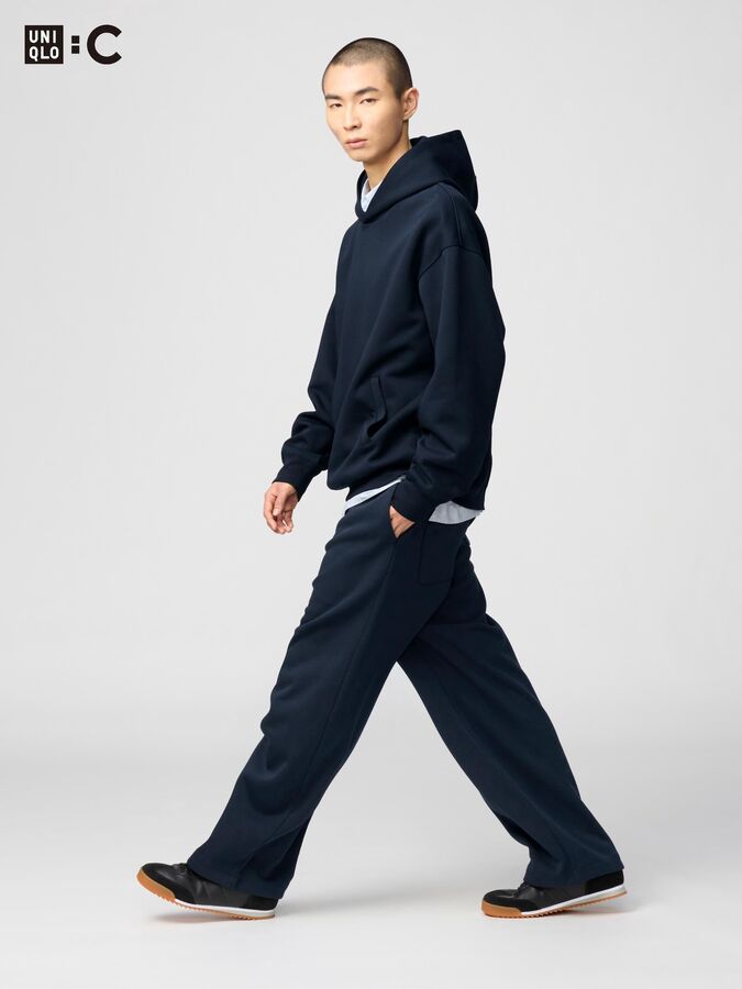 UNIQLO Спортивные широкие брюки (длина 68-72 см.), синий