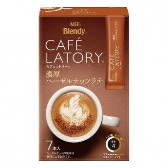 AGF стик CAFE LATORY 7 Кофе растворимый с ароматом лесных орехов, стик (9,9 гр х 7)