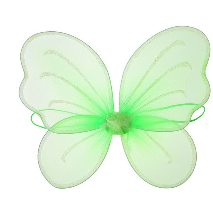 Карнавальные крылья «Бабочка», для детей, цвет салатовый