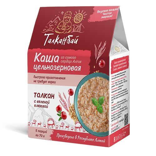 Алтын Бай Талкан с вяленой клюквой 350 гр
