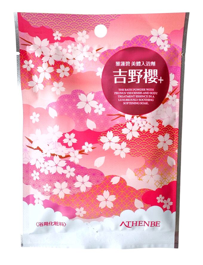 BIORE Соль для ванн ATHENBE BEAUTY BATH POWDER Yoshino Sakura Сакура 40г,