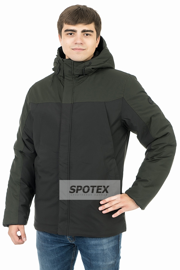 Куртка зимняя мужская Remain 8396 т.зеленый/черный