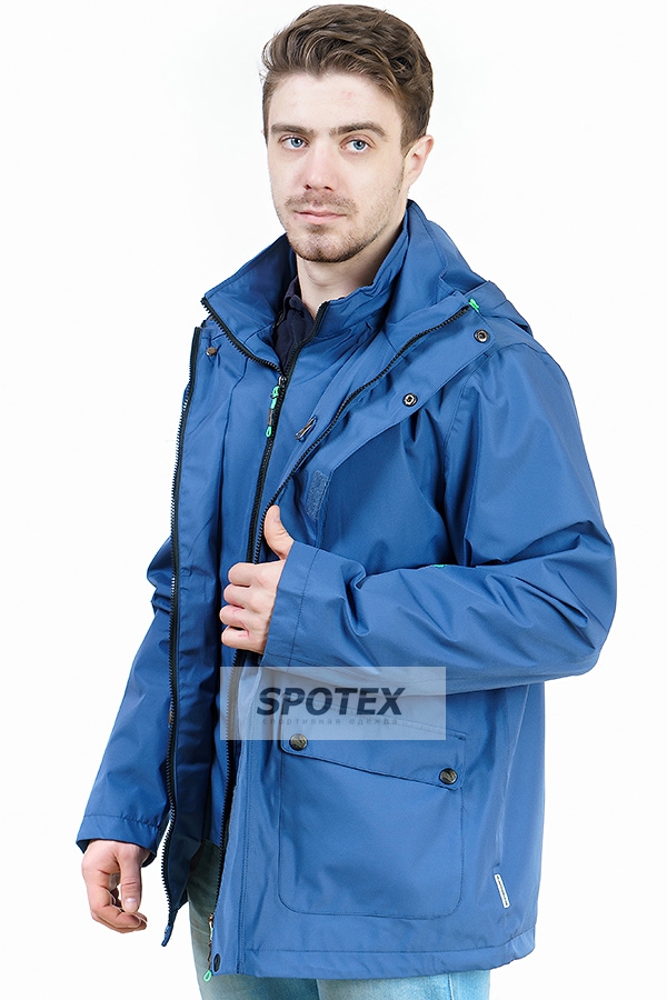 1Мужская куртка Snow Headquarter A-8717 Blue джинс