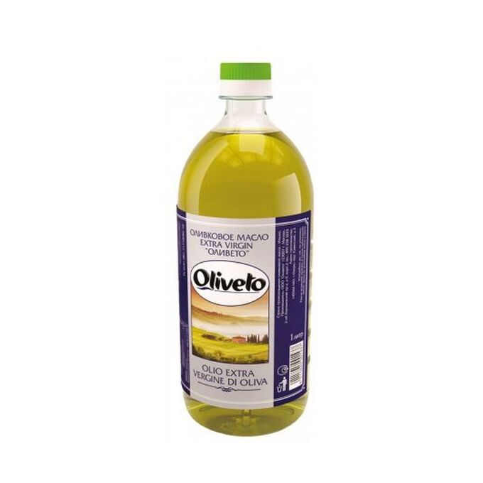 Масло оливковое ExtraVirgin, пластик, Oliveto, 1литр