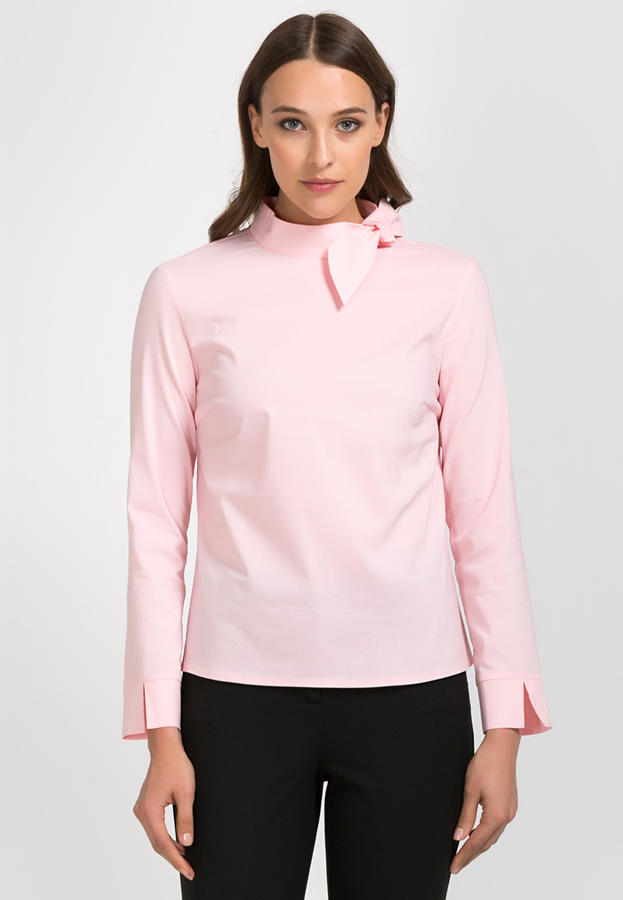 Блузка розовая