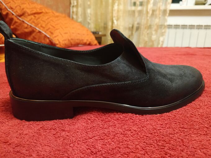 Итальянские ботинки замшевые черные 25 см во Владивостоке