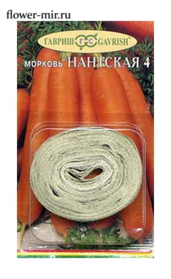 Baizheng Household Уссурийск С Морковь на ленте Нантская 4 среднеспелая 8м Гавриш/ЦВ _дубль_