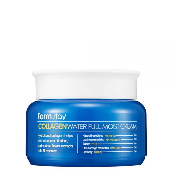 Farm Stay Collagen Water Full Moist Cream 100g - Крем на основе коллагена для придания эластичности 100г
