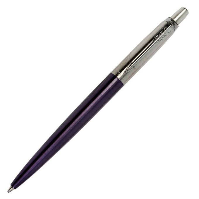 Ручка шариковая Parker Jotter Core Victoria Violet CT M, корпус фиолетовый глянцевый/ хром, синие чернила (1953190)