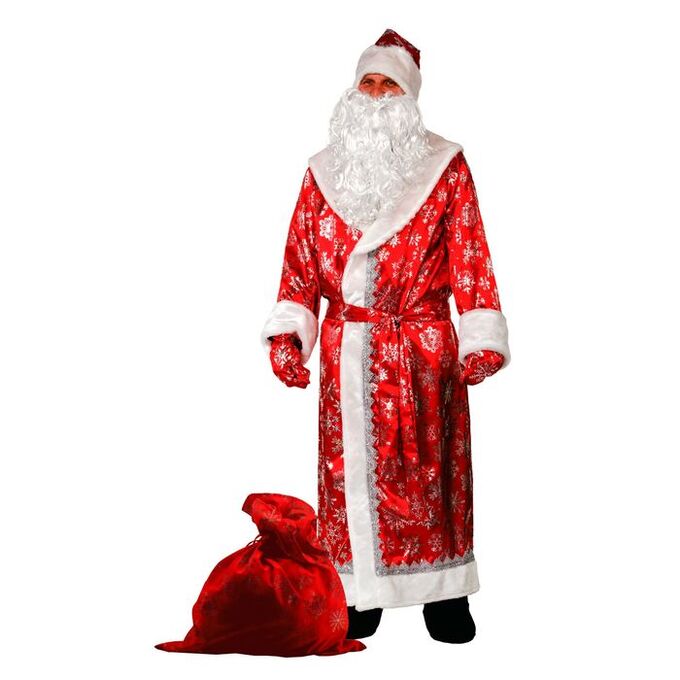 Batik Карнавальный костюм «Дед Мороз», сатин, р. 54-56, цвет красный
