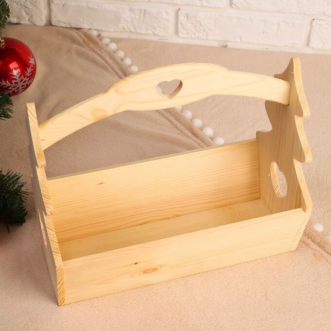 Кашпо деревянное 30×14×30 см