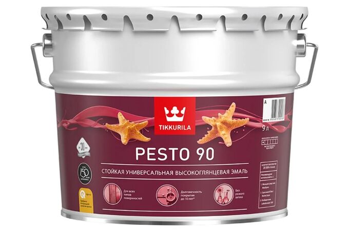 Tikkurila Эмаль универсальная PESTO 90, высокоглянцевая, База А, 2,7 л