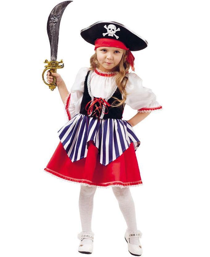Карнавальный костюм &quot;Пиратка Сейди&quot; 2005 к-18 р.116-60