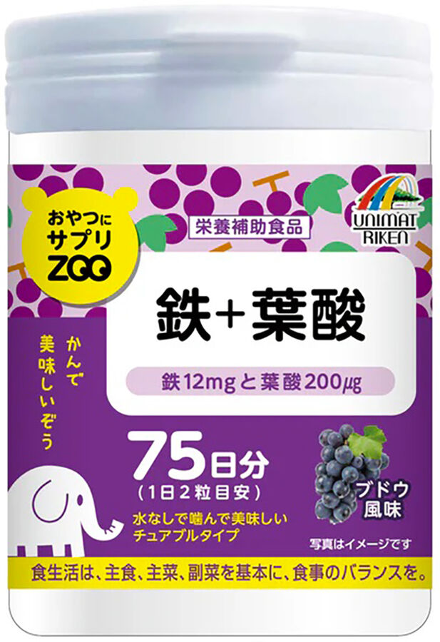 UNIMAT RIKEN ZOO Железо+фолиевая кислота 150шт на 75дней