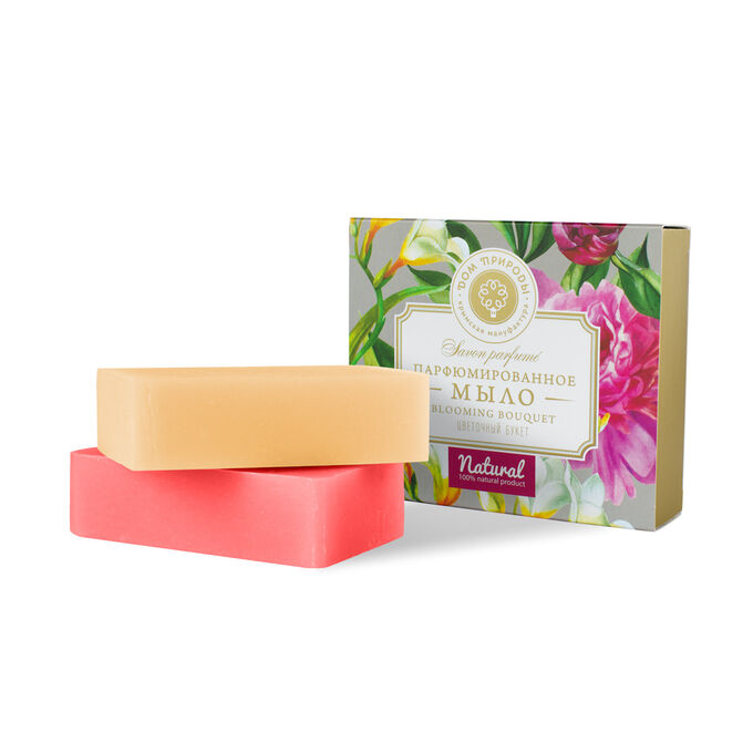 Дом природы Мануфактура Парфюмированное мыло Blooming bouquet &quot;Цветочный букет&quot;. Набор натурального крымского мыла