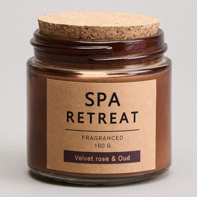 Lefard СВЕЧА АРОМАТИЗИРОВАННАЯ В СТАКАНЕ &quot;SPA RETREAT&quot; VELVET ROSE&amp;OUD 7,3*7,4 СМ МАЛ.= 12ШТ.