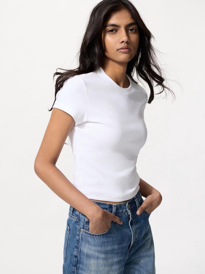 UNIQLO Футболка женская, белый