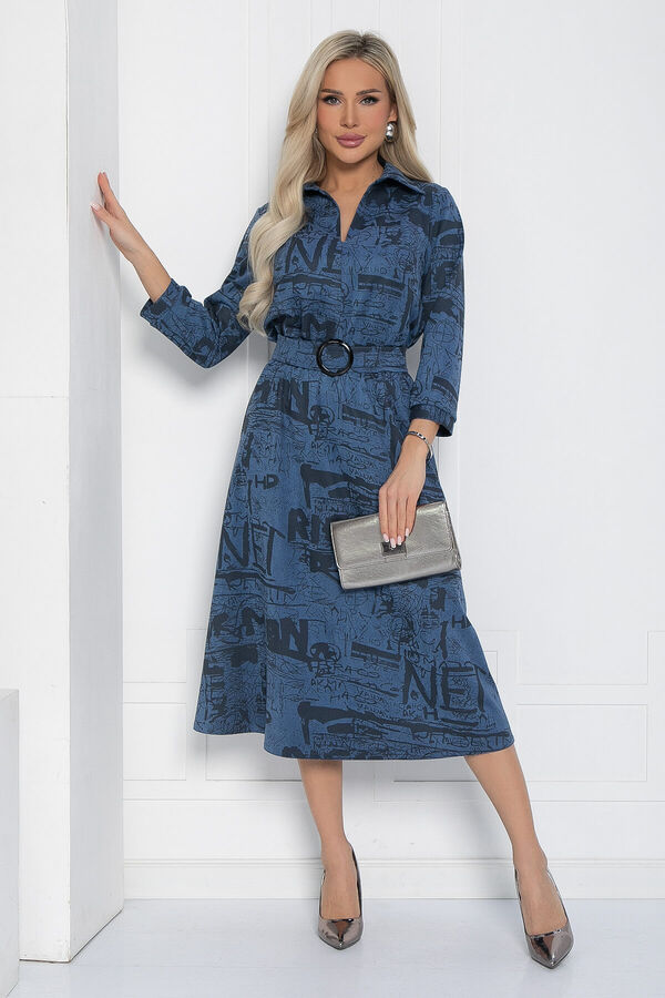 LT Collection Платье Франческа (голубое) П12582-18