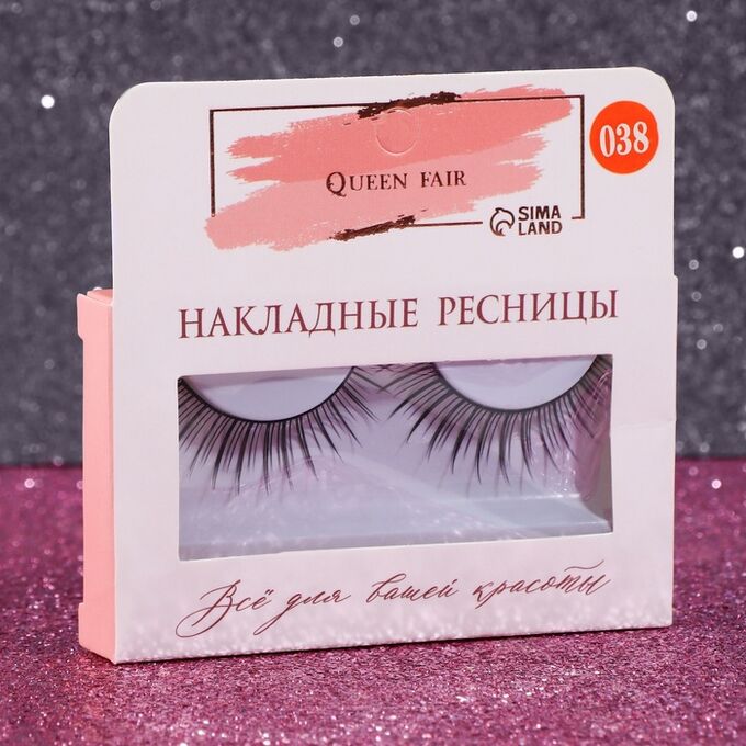 СИМА-ЛЕНД Ресницы накладные «Натурель», 12 мм, без клея, цвет чёрный