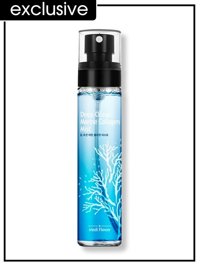 Medi Flower Mist Deep Ocean Collagen Мист для лица увлажняющий с коллагеном, 100 мл