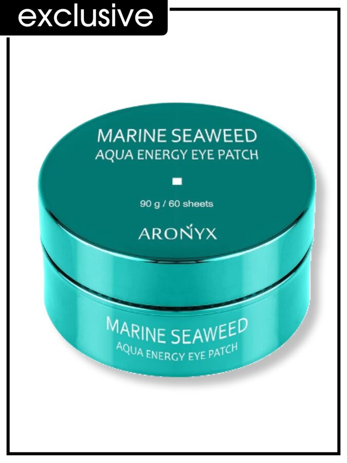 Aronyx Eye Patch Marine Seaweed Aqua Energy Патчи для глаз гидрогелевые успокаивающие с морскими водорослями, 90 гр