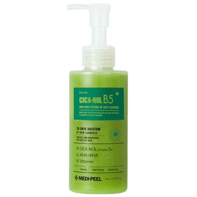 Medi-peel Кислородное средство Phyto Cica-Nol B5 AHA BHA Vitamin Calming O2 Deep Cleanser