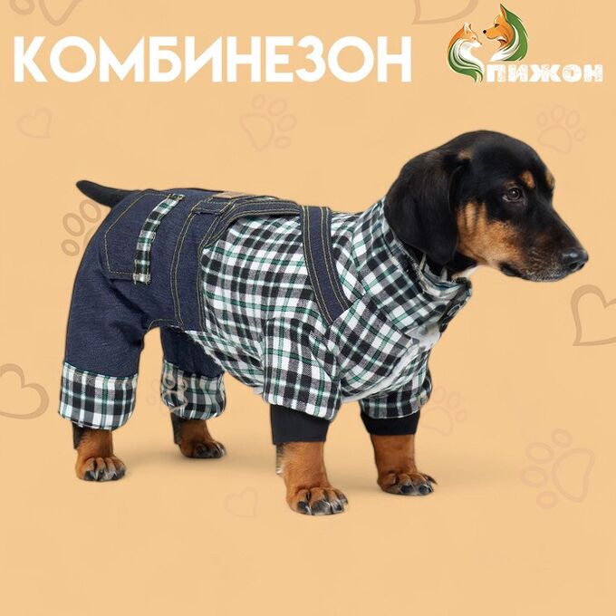 СИМА-ЛЕНД Комбинезон &quot;Men&quot;, размер XS (ДС 20 см, ОГ 30 см, ОШ 20 см), синий