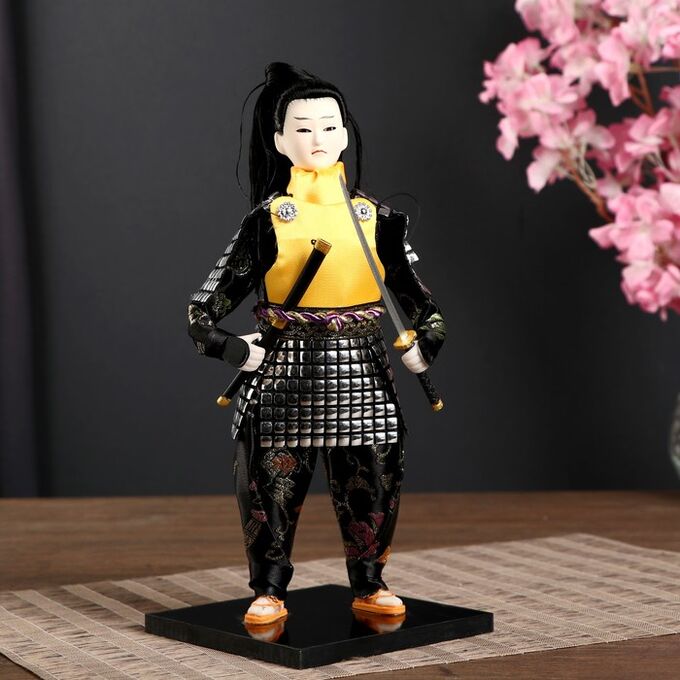 СИМА-ЛЕНД Кукла коллекционная &quot;Китайский гвардеец в серебристых доспехах с мечом&quot; 28х12,5х12,5 см