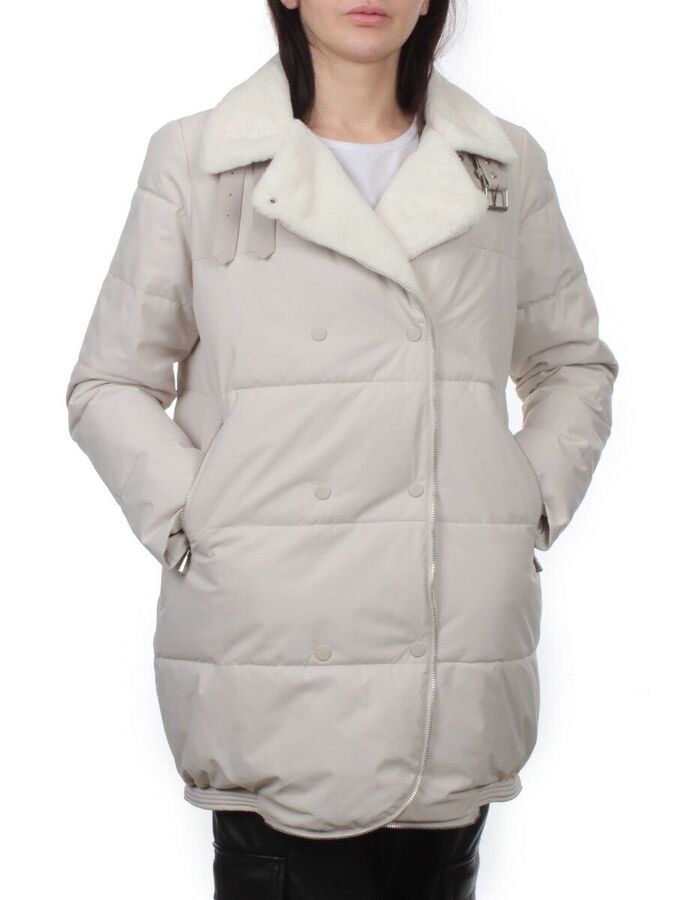 optrf.ru S24-236 LT. BEIGE Куртка демисезонная женская (100 гр. холлофайбер)