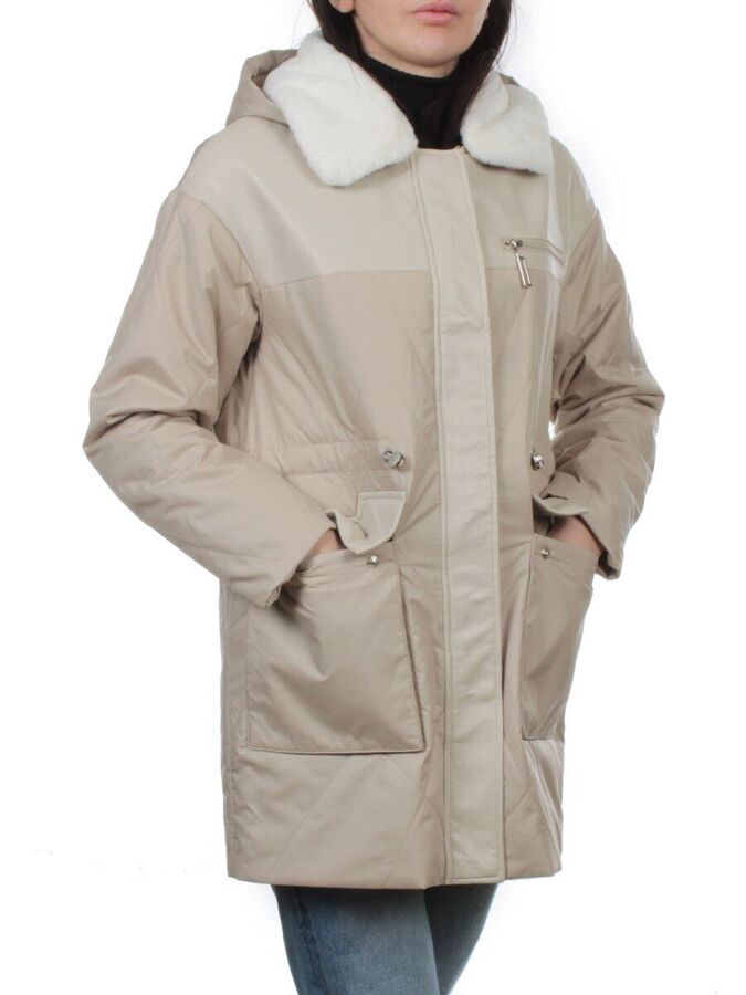 optrf.ru M24-096 BEIGE Куртка демисезонная женская (100 гр. холлофайбер)