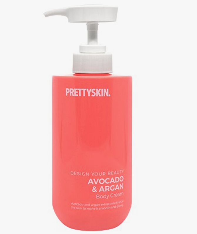 Крем, д/тела с экстрактом Авокадо и Аргановым маслом, PRETTY SKIN, Ю.Корея, 500 г