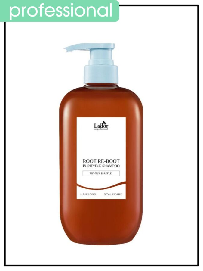 Шампунь для волос с имбирем и яблоком Lador Shampoo Root Re-Boot Purifying Ginger &amp; Apple , 800 мл