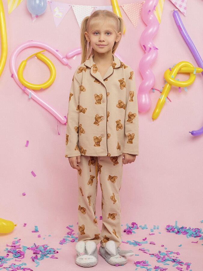 Batik Пижама для девочки футболка с длинным рукавом и брюки