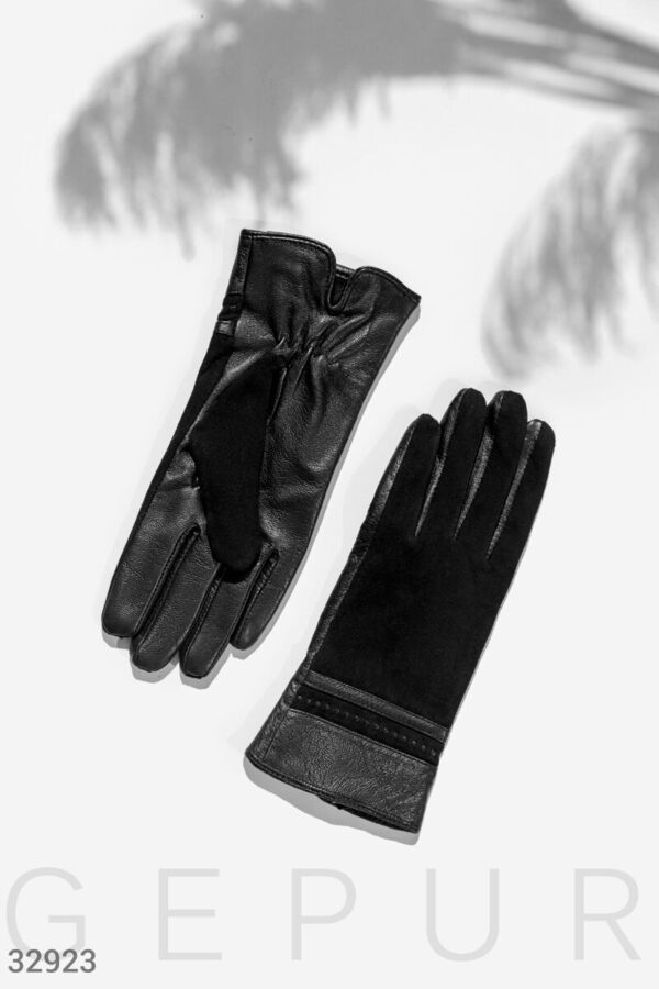 Трендовые черные перчатки