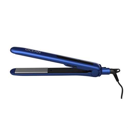 Щипцы для волос Dewal Ocean, 25х90 мм, терморегулятор, керамико-турмалиновое покрытие, 35 Вт синие