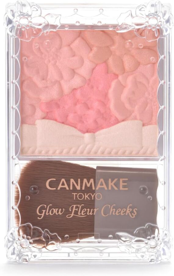 CANMAKE Grow Fleur - румяна-хайлайтер смешанных оттенков 01