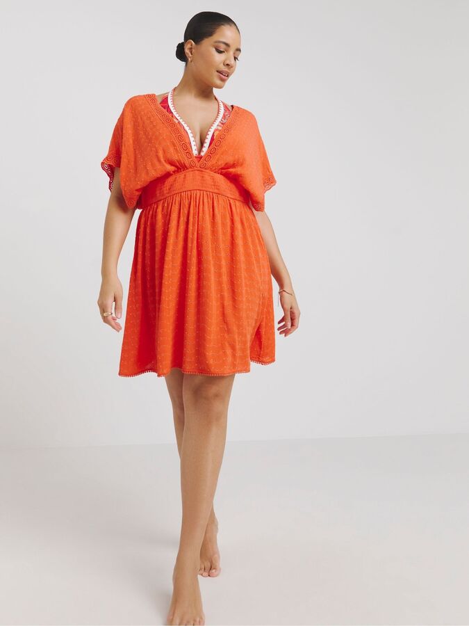 NEXT. Пляжное платье Figleaves Orange Broderie