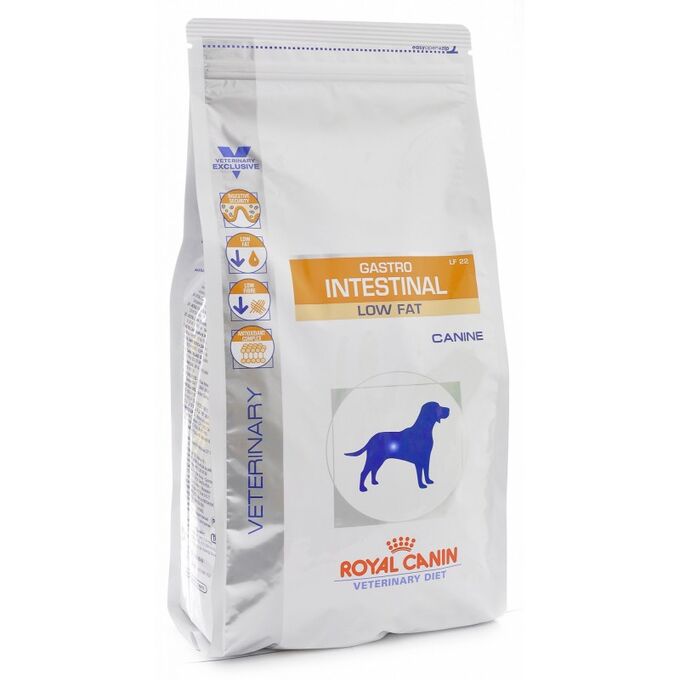 Royal Canin  GASTROINTESTINAL LOW FAT CANINE (ГАСТРОИНТЕСТИНАЛ ЛОУ ФЭТ КАНИН)
диета для собак при нарушениях пищеварения и экзокринной недостаточности поджелудочной железы