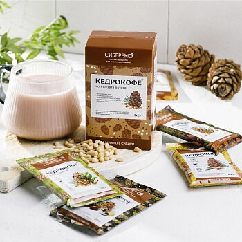 Сибереко Кедрокофе Коллекция Вкуса Коробка 125 г (5 саше по 25 г)