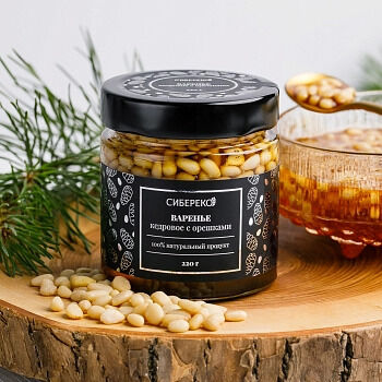 Сибереко Варенье Кедровое с Орешками 220 г