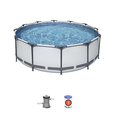 Каркасный бассейн (56260) BestWay [366х100см, 9150л, 29кг,  карт. фил.-насос]