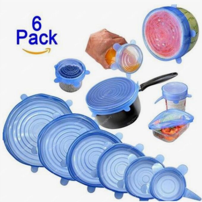 Крышки силиконовые Silicone Sealing Lids (набор 6шт).